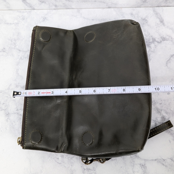 Patricia Nash Dark Olive Green Leather Clutch - Picture 11 of 11